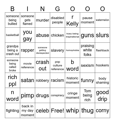 boondocks bingo Card