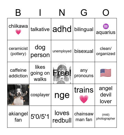 isaac Bingo Card