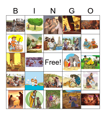 Bible lessons Bingo Card