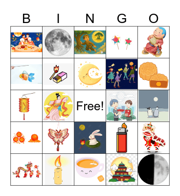 Mid-Autumn Festival Bingo Card