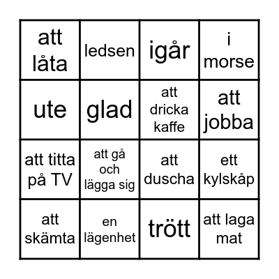 Tomek - Repetition - 25106 Bingo Card