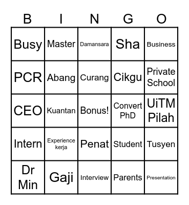 Nash or Nah Bingo Card