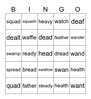 94 ea , a Bingo Card