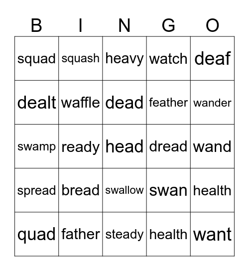 94 ea , a Bingo Card