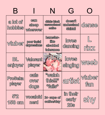 How Kita Are You? Bingo Card