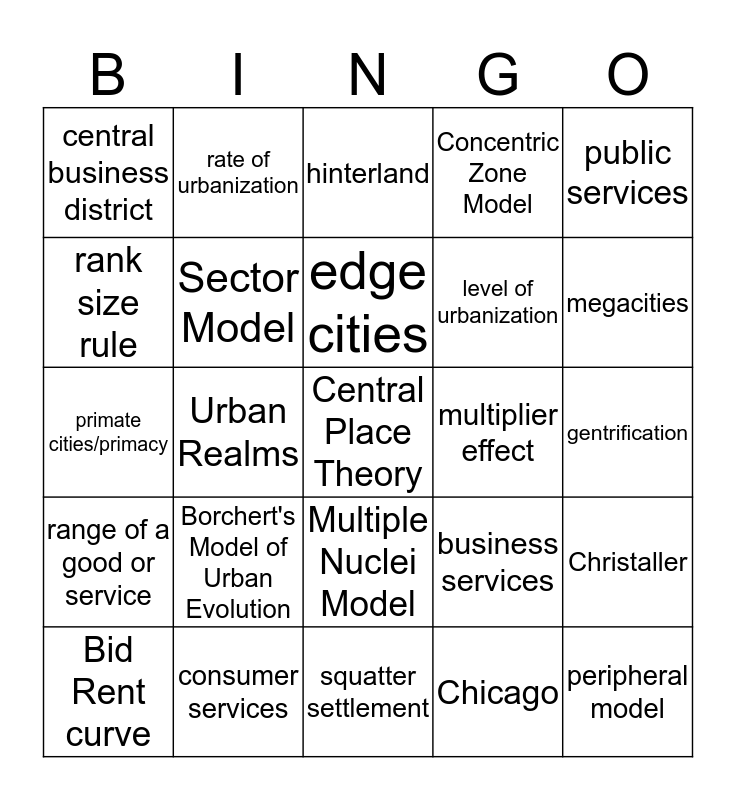 models-in-cities-and-urban-land-use-bingo-card