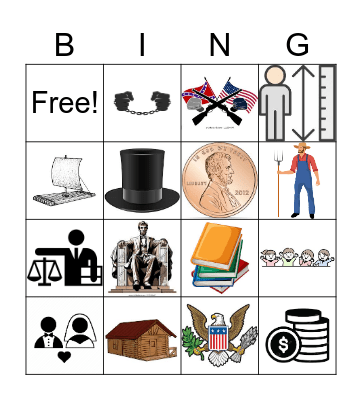 Abe Lincoln Bingo Card