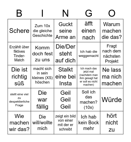 Dome Bullshit Bingo Card