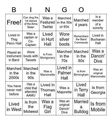 Find Someone Who: Bingo Card