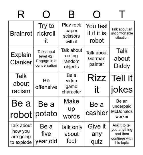 Level 42: Engage in a conversation Bingo Card