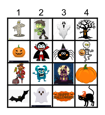 Halloween Bingo Card