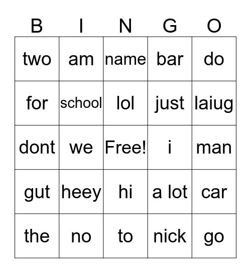 indicative and subjunctive Bingo Card