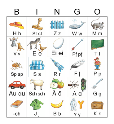 Karibu ABC Bingo Card