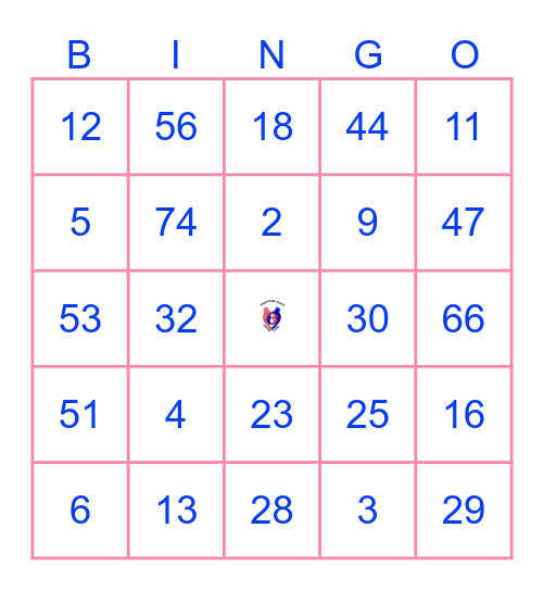 From the Heart Home Care Bingo Card