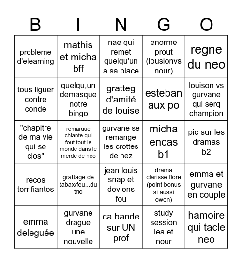 Bingo 3 Bingo Card