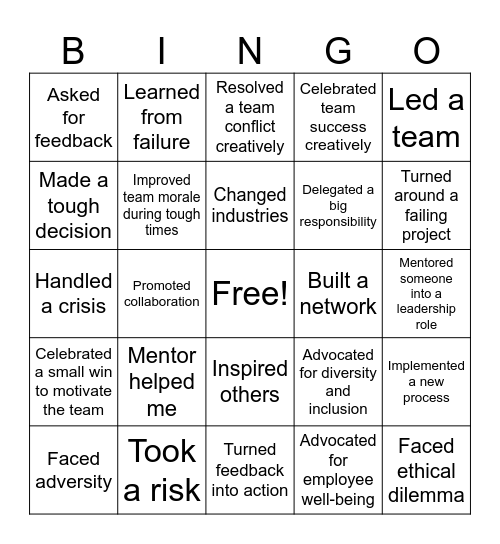 How We Got Here Bingo Card