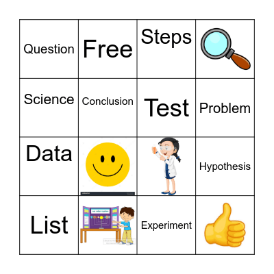 Scientific Method Bingo Card
