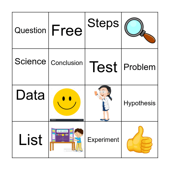 Scientific Method Bingo Card