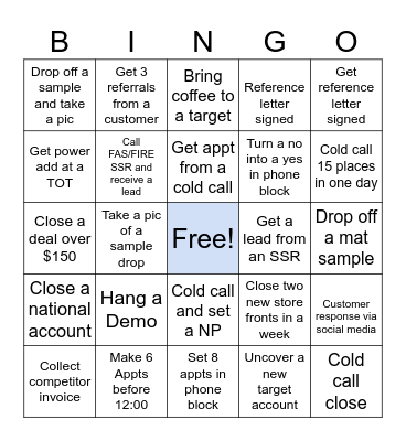 Facility Pros Bingo Card