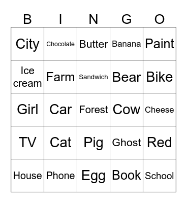 Story bingo! Bingo Card