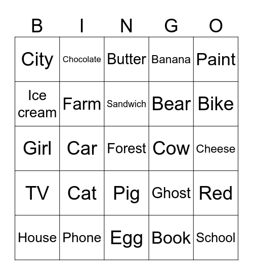 Story bingo! Bingo Card