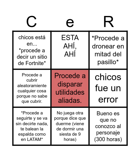 CALUDIA EN RAINBOW Bingo Card