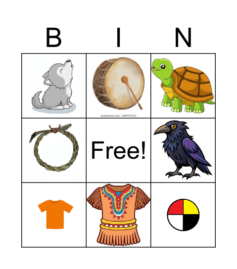 Mikmaq Bingo Card