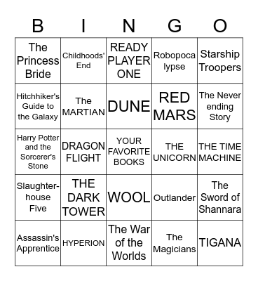 BOOK BINGO Card