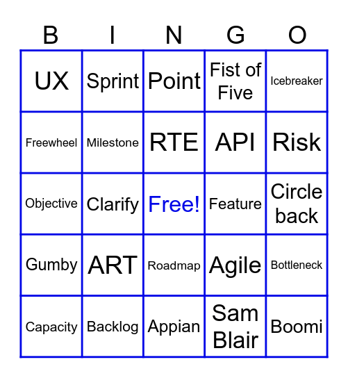 SRTechOps PI Planning Q4, 2025 Bingo Card