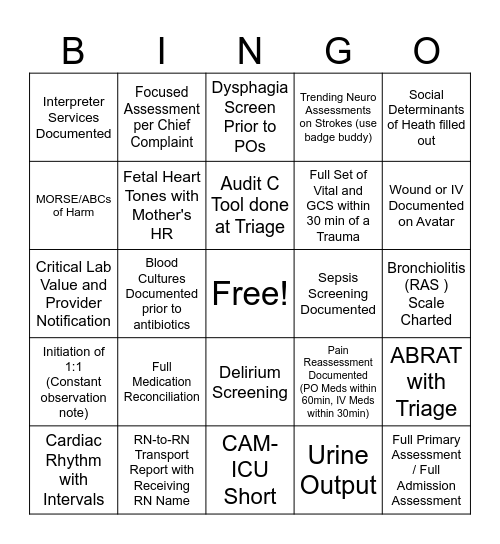 Documentation BINGO Card
