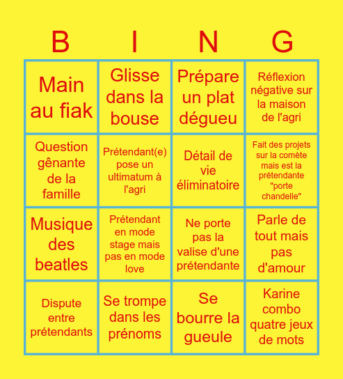 ADP Bingigou Bingo Card