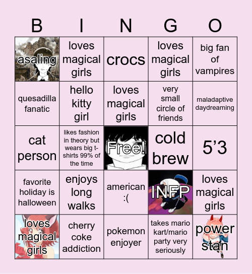 maggie bingo Card