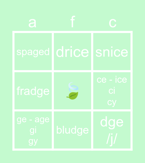 c/g/dge rules :) Bingo Card