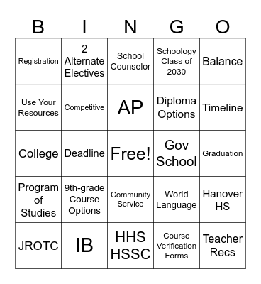 Registration Smackdown 2025 Bingo Card
