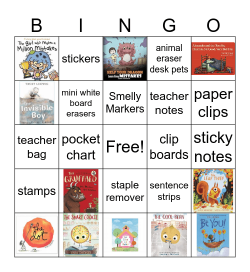 Ms Hayes Gift Bingo Card