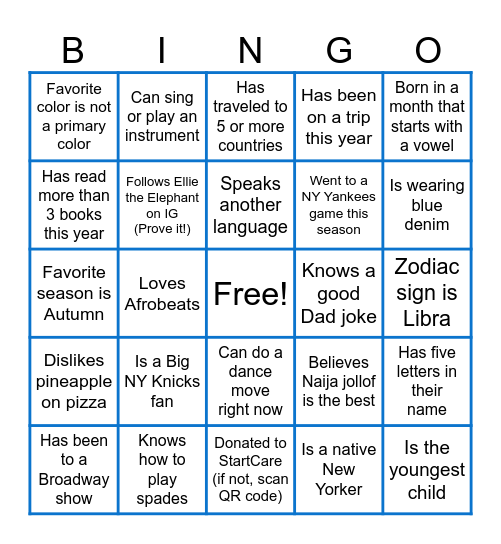 Meesh's Game Night Bingo Card