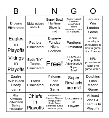 Card Maker Bingo Card