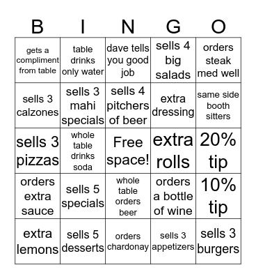 Monets Bingo Card