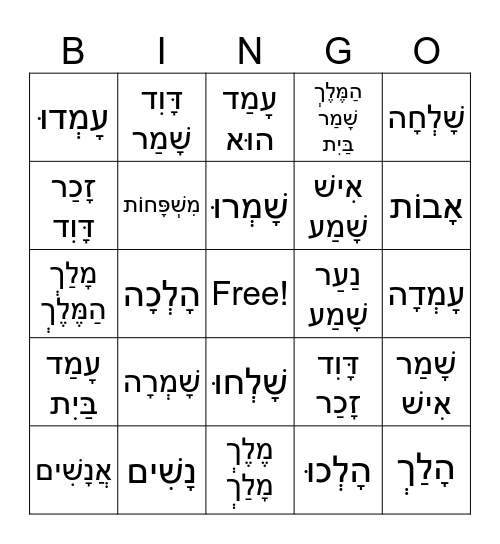 Ch 4-6 Translation Bingo Card