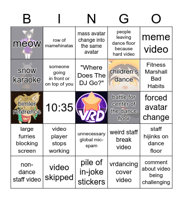 earmuff mode Bingo Card