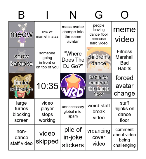 earmuff mode Bingo Card