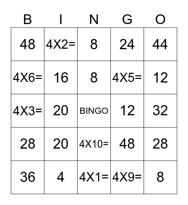 BINGO MANIA Bingo Card