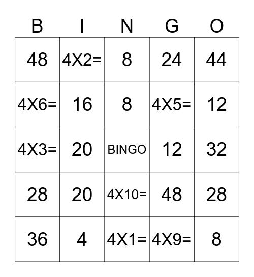 BINGO MANIA Bingo Card