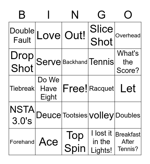 TOOTSIE BINGO Card