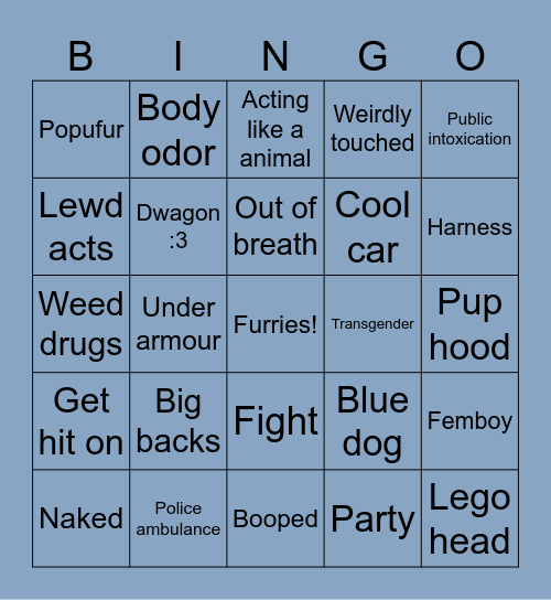 ACFI bingo Card