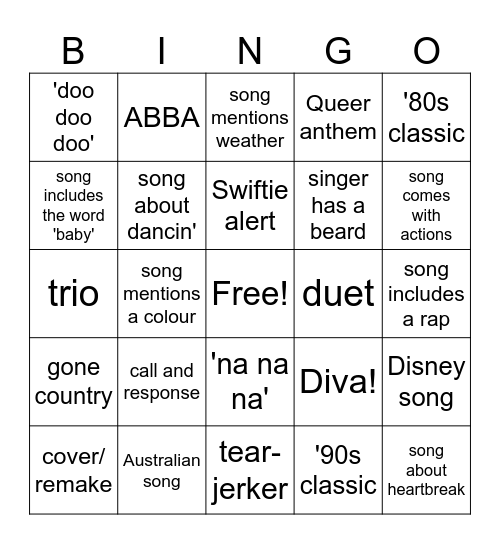 Bingo Card