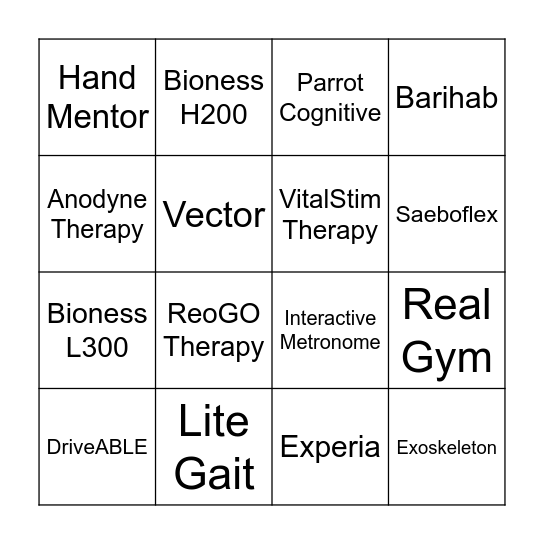 Encompass Technologies Bingo Card