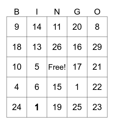 French Honor Society Bingo Card