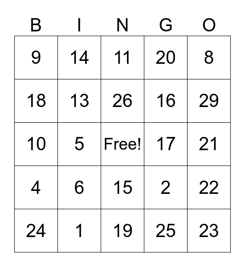 French Honor Society Bingo Card