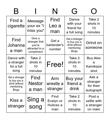 Birthday Bingo Card